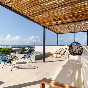 Magnífico Estudio Con Rooftop Cerca De 5ta Avenida Apartamento